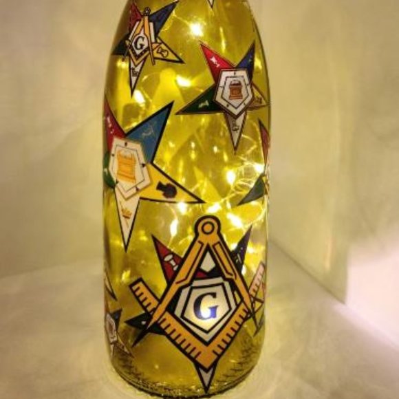 *HP* Wine Bottle Decorative Upcycled bottle, All Occasion, Cork Light - Picture 5 of 16